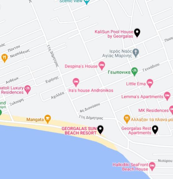 Georgalas Rest Apartments Nea Kallikrateia المظهر الخارجي الصورة